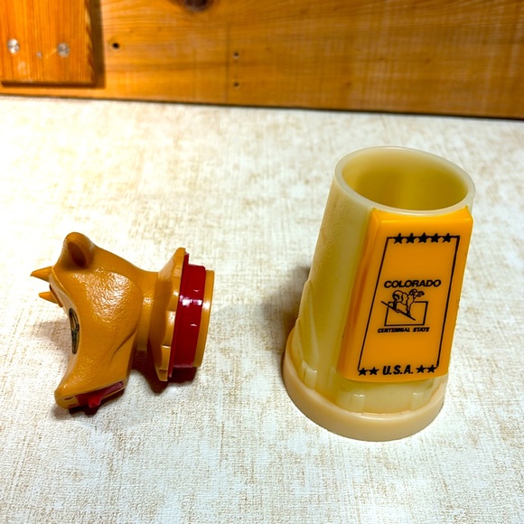 1970's Plastic Whirley Cow Creamer - Colorado Centennial State U.S.A. - Picture 6 of 12